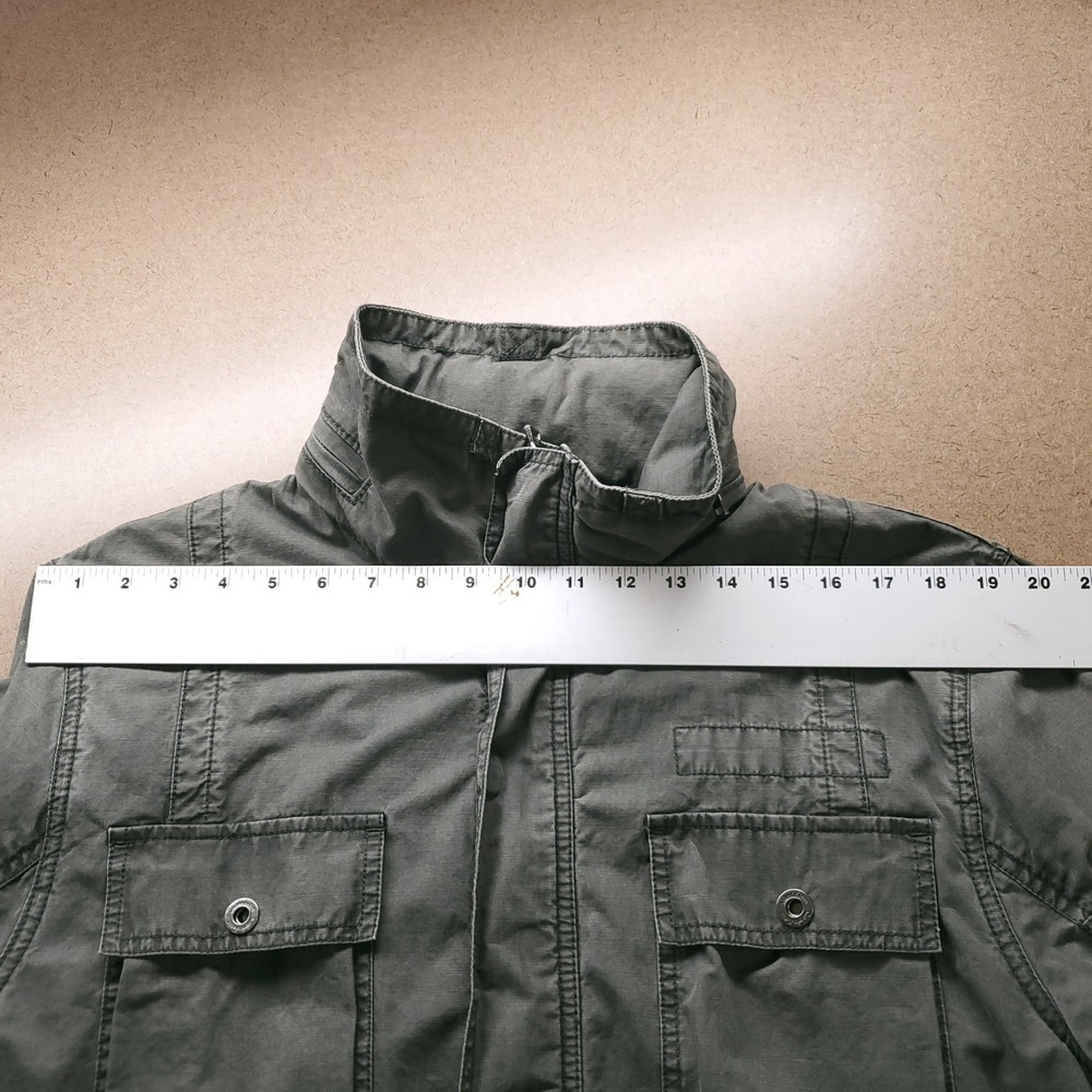 Calvin Klein Military Field Jacket Men XL Green Gorpcore Streetwear Utility - Picture 4 of 15